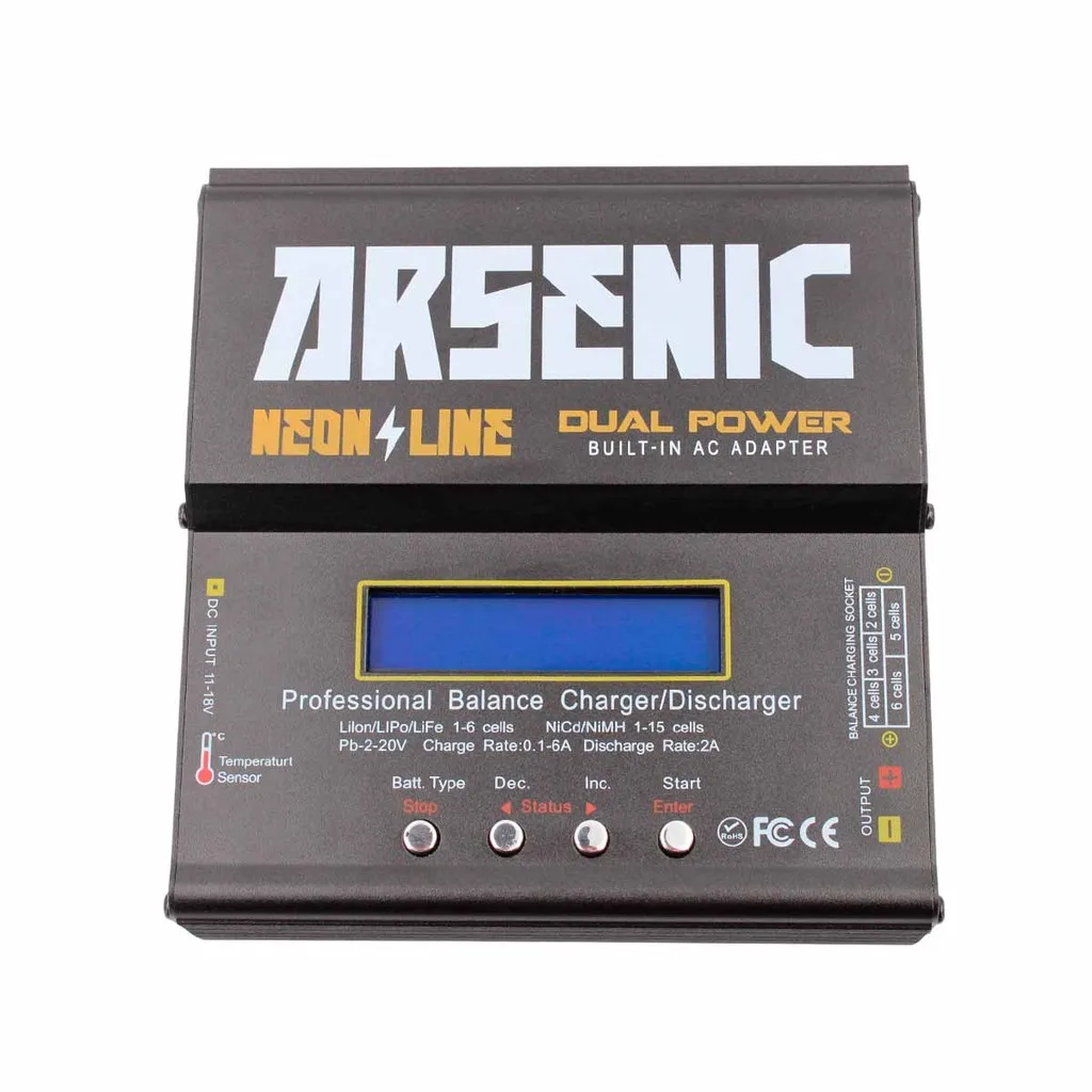 Cargador Balanceador Arsenic B6AC 80W LiPo / LiFe / NiMH