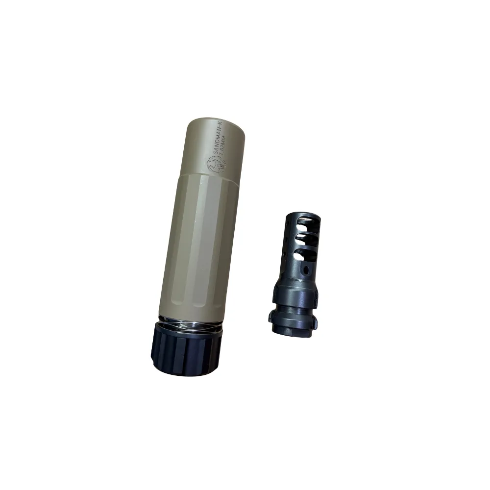 Silenciador Tipo Sandman 14cm con Bocacha-Tan